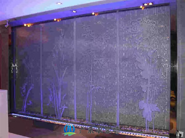 石家庄制作玻璃水景墙
